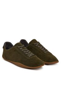 Calvin Klein Sneakersy Baller Sneaker Laceup HW0HW03263 Beżowy. Kolor: beżowy. Materiał: skóra, zamsz #4