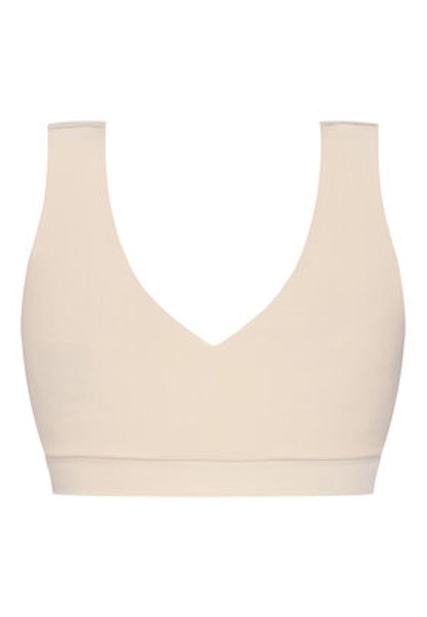 Chantelle Biustonosz top Soft Stretch C16A10 Beżowy. Kolor: beżowy. Materiał: syntetyk