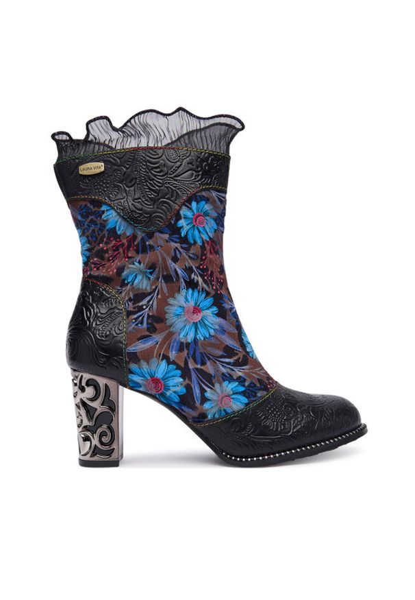 Laura Vita Botki Ledao 01 Czarny. Kolor: czarny. Materiał: skóra