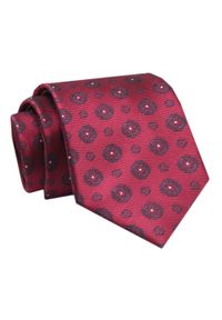 Alties - Krawat - ALTIES - Czerwony w Oryginalne Grochy. Kolor: czerwony. Materiał: tkanina. Wzór: grochy. Styl: elegancki, wizytowy