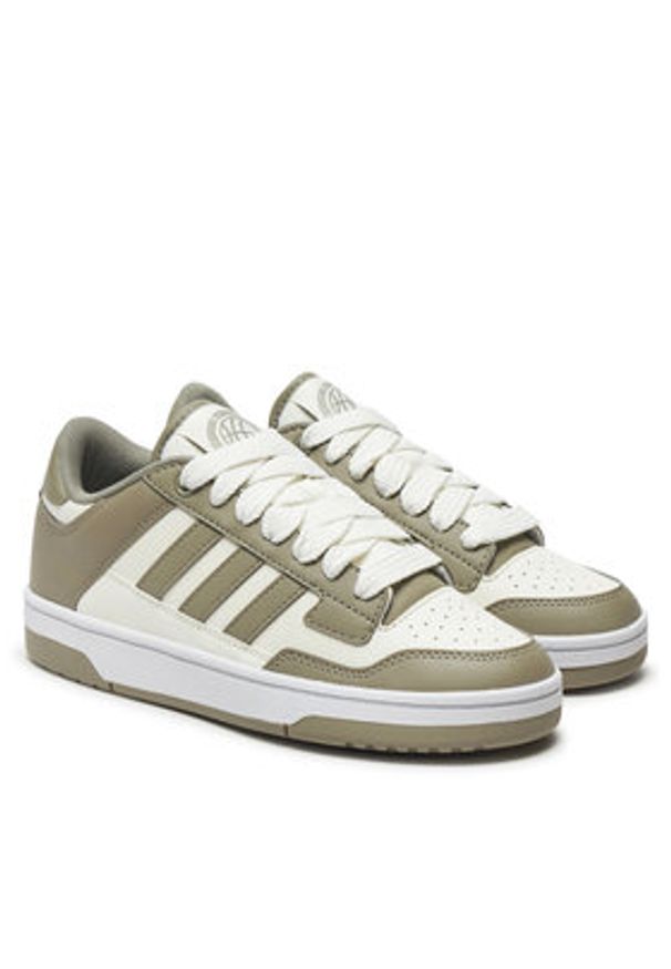 Adidas - adidas Sneakersy Rapid Court Low JR0165 Zielony. Kolor: zielony. Materiał: skóra