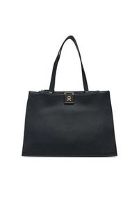 TOMMY HILFIGER - Tommy Hilfiger Torebka Th Her Tote AW0AW17191 Czarny. Kolor: czarny. Materiał: skórzane #2