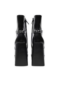 MICHAEL Michael Kors Botki Carlisle Leather Platform Boot 40F4CLME1L Czarny. Kolor: czarny. Materiał: skóra. Obcas: na platformie