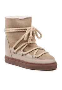 Inuikii Śniegowce Classic Wedge 75203-005 Beżowy. Kolor: beżowy. Materiał: zamsz, skóra