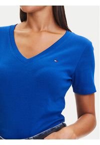 TOMMY HILFIGER - Tommy Hilfiger T-Shirt New Cody WW0WW40584 Niebieski Slim Fit. Kolor: niebieski. Materiał: bawełna #5