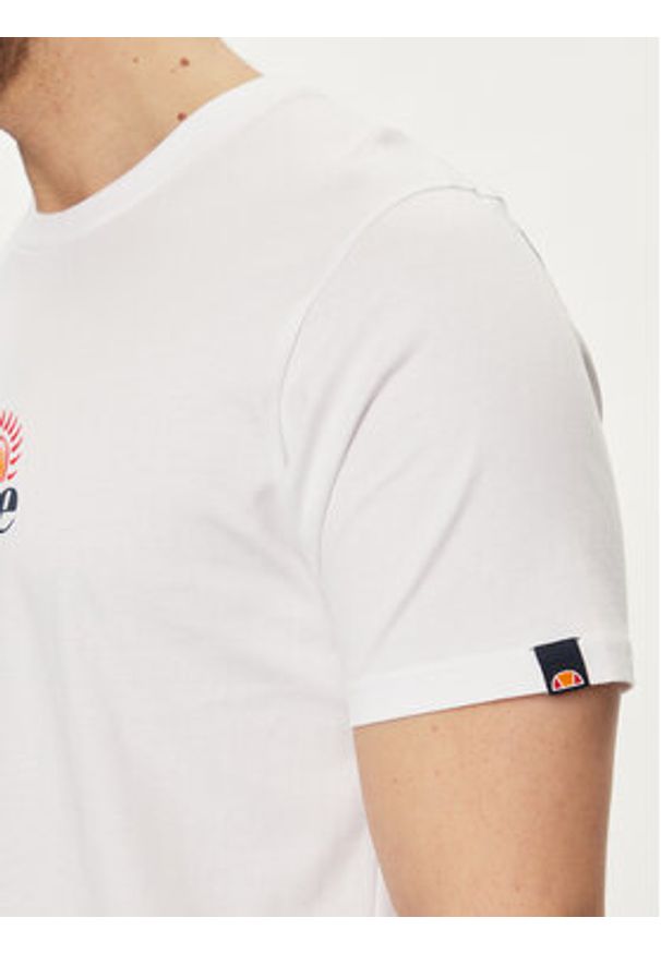 Ellesse T-Shirt Trea SHV20126 Biały Regular Fit. Kolor: biały. Materiał: bawełna