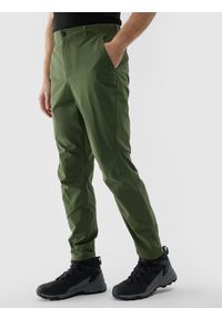 4f - Spodnie trekkingowe Ultralight męskie - zielone. Kolor: zielony. Materiał: materiał, tkanina, włókno. Sport: turystyka piesza, wspinaczka