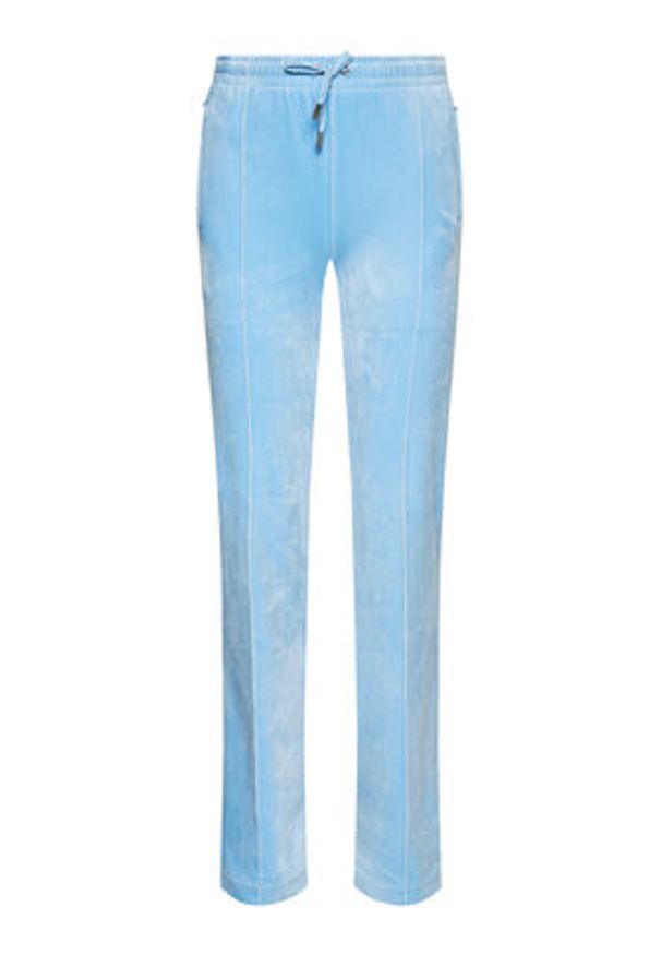 Juicy Couture Spodnie dresowe Tina JCAPW045 Błękitny Regular Fit. Kolor: niebieski. Materiał: syntetyk