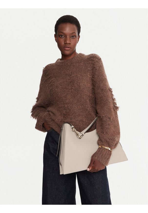 Furla Torebka Nuvola L Hobo WB01246 HSF000 CN VAN00 1007 Beżowy. Kolor: beżowy. Materiał: skórzane