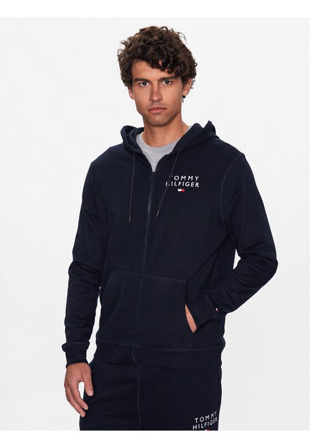 TOMMY HILFIGER - Tommy Hilfiger Bluza UM0UM02879 Granatowy Regular Fit. Kolor: niebieski. Materiał: bawełna, syntetyk