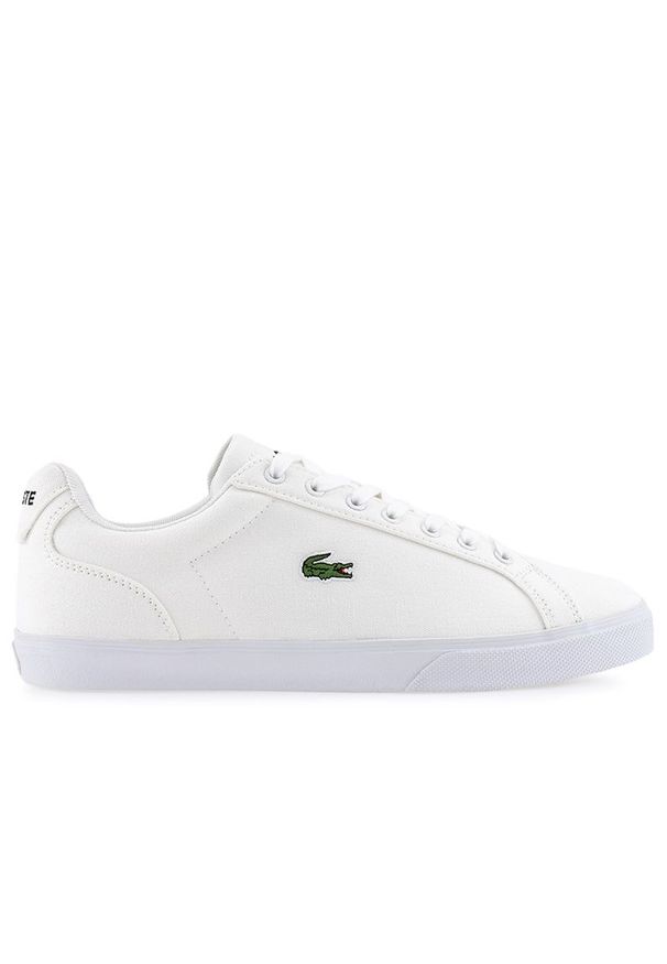 Buty Lacoste Lerond Pro BL 123 1 CMA 745CMA0054-21G - białe. Zapięcie: sznurówki. Kolor: biały. Materiał: guma, materiał. Szerokość cholewki: normalna. Sport: tenis