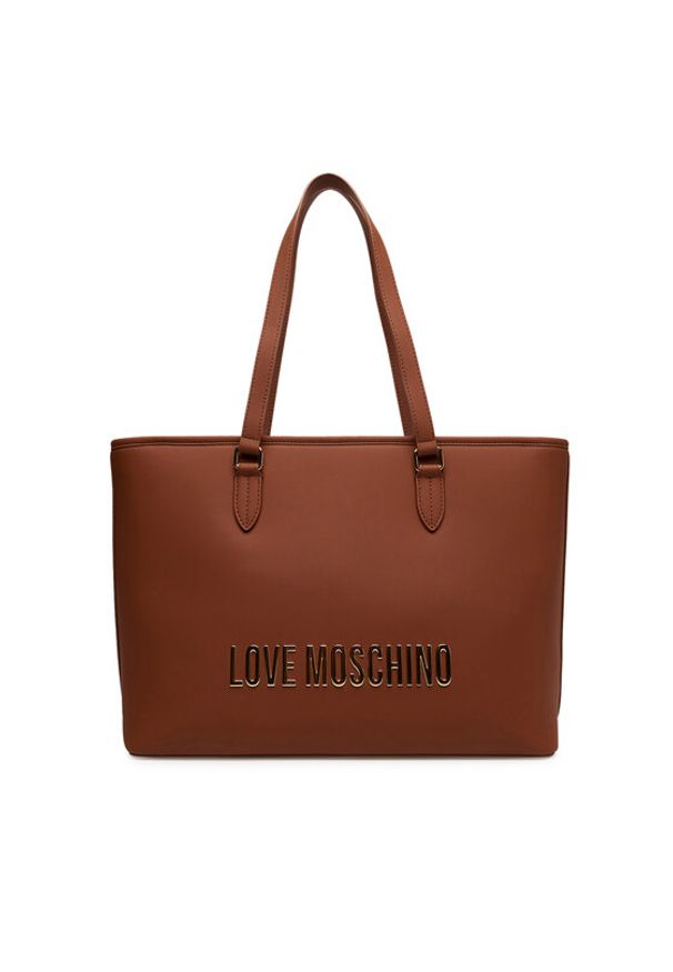 Love Moschino - LOVE MOSCHINO Torebka JC4190PP1NKD0312 Brązowy. Kolor: brązowy. Materiał: skórzane