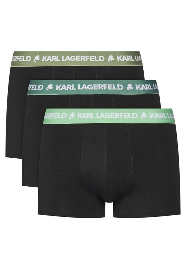 Karl Lagerfeld - KARL LAGERFELD Komplet 3 par bokserek A1M47021 Czarny. Kolor: czarny. Materiał: bawełna