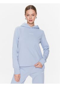 Calvin Klein Bluza Micro Logo Essential K20K205452 Błękitny Regular Fit. Kolor: niebieski. Materiał: bawełna #1