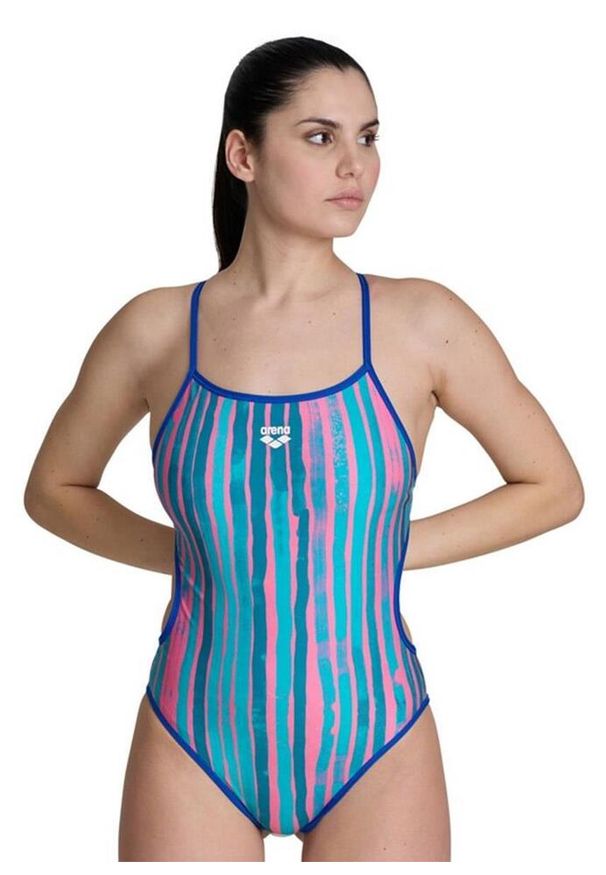 Strój Kąpielowy damski Arena Reversible Swimsuit Challenge Dwustronny. Kolor: niebieski. Materiał: materiał