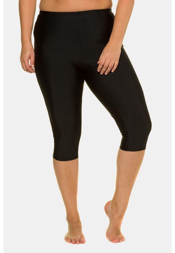 ULLA POPKEN - Damskie Rybaczki do pływania do kolan komfortowy stretch. Kolekcja: plus size. Kolor: czarny. Materiał: elastan, poliamid. Długość: do kolan