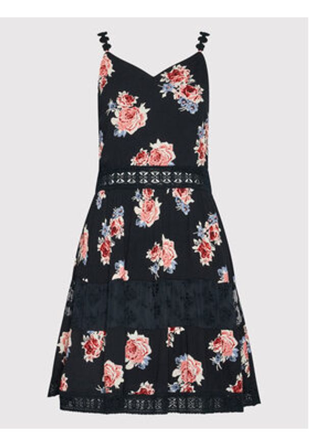 only - ONLY Sukienka letnia Karmen 15177478 Czarny Regular Fit. Kolor: czarny. Materiał: wiskoza. Sezon: lato