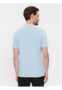 Karl Lagerfeld - KARL LAGERFELD T-Shirt 755403 541221 Błękitny Regular Fit. Typ kołnierza: dekolt w karo. Kolor: niebieski. Materiał: bawełna #3