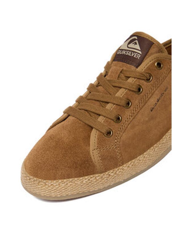 Quiksilver Espadryle EO-ESPRINT-07 MI08 Brązowy. Kolor: brązowy. Materiał: zamsz, skóra