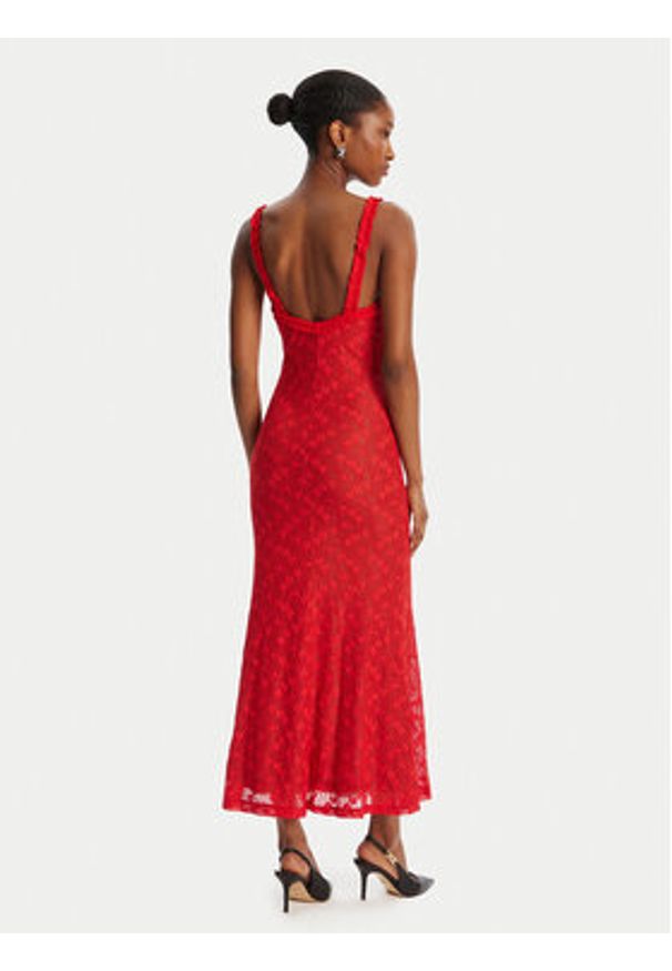BARDOT - Bardot Sukienka koktajlowa Alegra Stretch Lace 59964DB Czerwony Regular Fit. Kolor: czerwony. Materiał: syntetyk. Styl: wizytowy