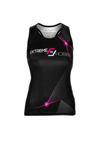 Koszulka sportowa damska bez rękawów Tank top EXTREME HOBBY MT SPORT. Kolor: różowy. Materiał: poliester, elastan. Długość rękawa: bez rękawów. Sport: fitness #1