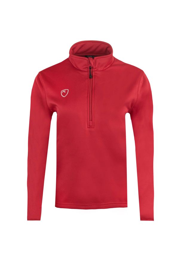 ZEAGLE - Glemo PlayerLayer Quarter Bluza dziecięca z zamkiem czerwona 152-158. Kolor: czerwony. Materiał: poliester