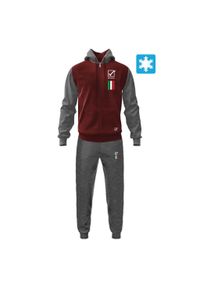 Dres z bluzą z kapturem Givova Italia 100. Kolor: żółty, czerwony, pomarańczowy, wielokolorowy. Materiał: dresówka. Sport: fitness #1