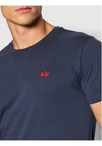 La Martina T-Shirt CCMR04 JS206 Granatowy Regular Fit. Kolor: niebieski. Materiał: bawełna #5