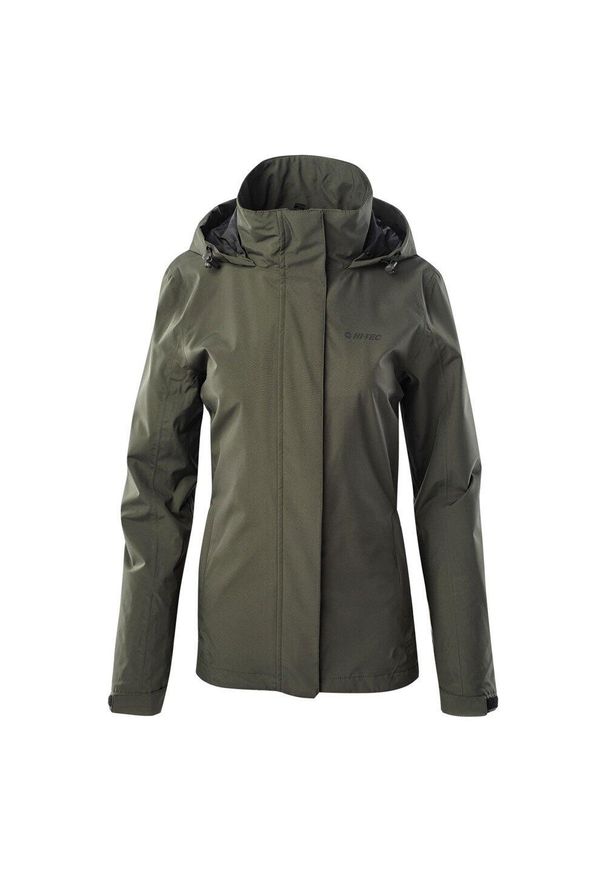 Hi-tec - Kurtka Damska Harriet. Kolor: szary, czarny, wielokolorowy. Sport: turystyka piesza