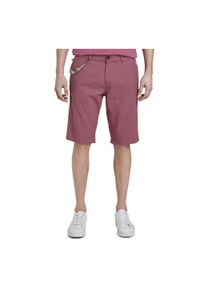 Spodenki męskie Tom Tailor Bermudy szorty lniane różowe. Kolor: różowy. Materiał: len, bawełna. Sport: turystyka piesza #1