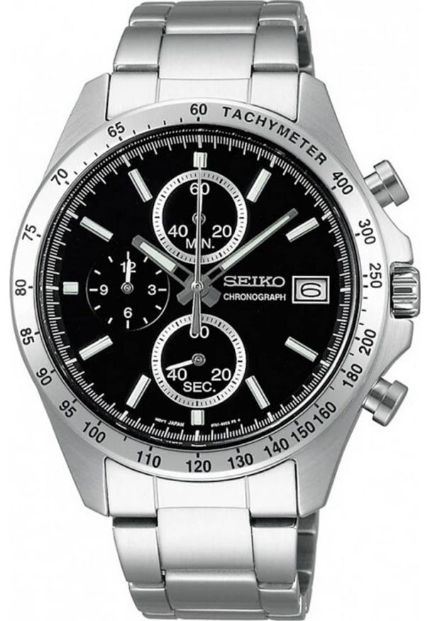 Seiko - ZEGAREK MĘSKI SEIKO CHRONOGRAPH CASUAL QUARTZ SBTR005 + BOX. Styl: casual