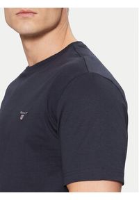 GANT - Gant T-Shirt Original Shield 2003295 Granatowy Regular Fit. Kolor: niebieski. Materiał: bawełna #4