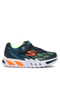 skechers - Skechers Sneakersy Vorlo 400137L/NVMT Granatowy. Kolor: niebieski. Materiał: skóra