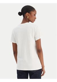 Liu Jo Sport T-Shirt TF5275 JS923 Écru Regular Fit. Kolor: kremowy. Materiał: bawełna. Styl: sportowy #3