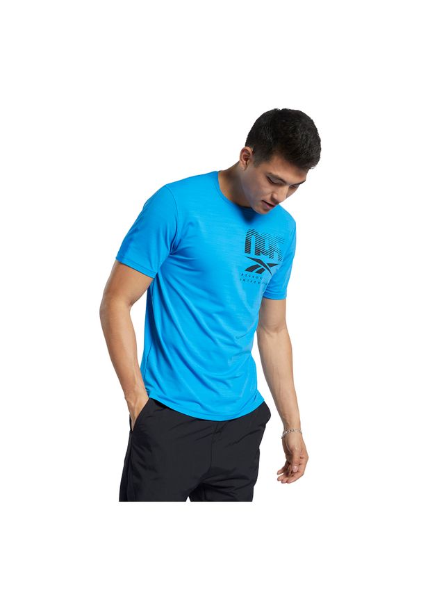 Koszulka sportowa męska Reebok Workout Ready FU2904. Materiał: materiał, elastan, nylon, dzianina. Długość rękawa: krótki rękaw. Długość: krótkie. Sport: fitness