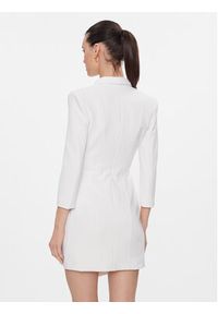 Elisabetta Franchi Sukienka koktajlowa AB-562-41E2-V500 Biały Regular Fit. Kolor: biały. Materiał: syntetyk. Styl: wizytowy