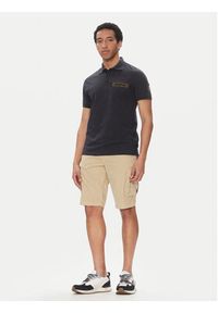 Aeronautica Militare Polo 251PO1865J680 Granatowy Regular Fit. Typ kołnierza: polo. Kolor: niebieski. Materiał: bawełna