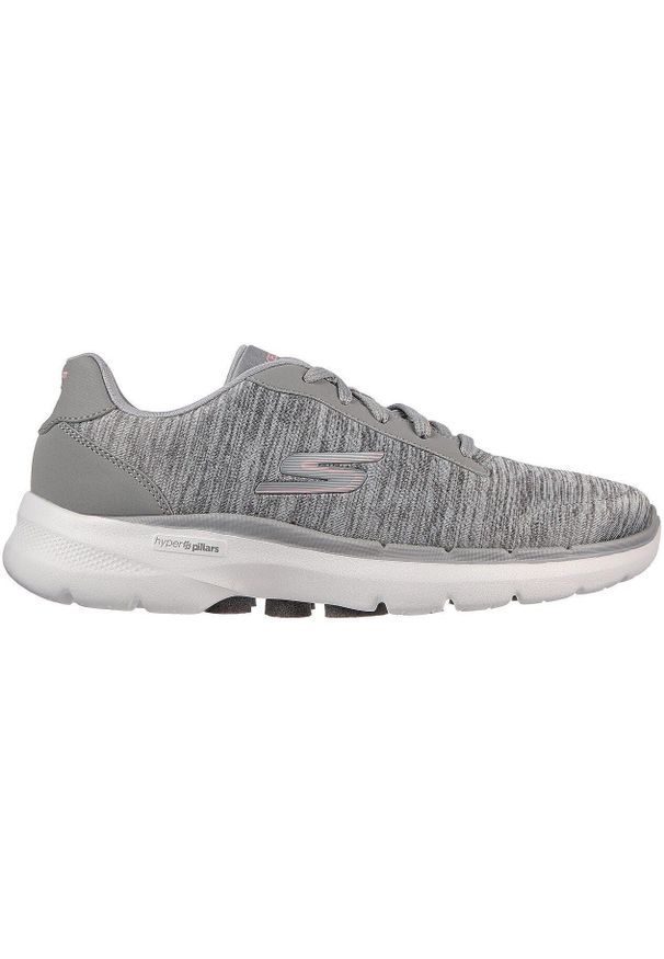skechers - Adidasy Skechers Go Walk 6 - Magic Me, Kobiety. Kolor: szary. Materiał: materiał. Sport: fitness