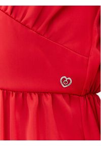 Please Sukienka koktajlowa A1VAAYP000 Czerwony Regular Fit. Kolor: czerwony. Materiał: syntetyk. Styl: wizytowy #3