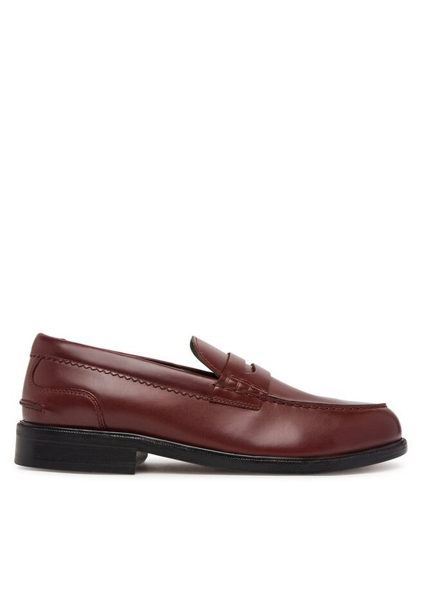 Mokasyny Clarks. Kolor: czerwony