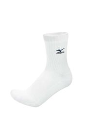 Mizuno - Męskie Skarpety Do Siatkówki Skarpety. Kolor: biały. Sport: siatkówka