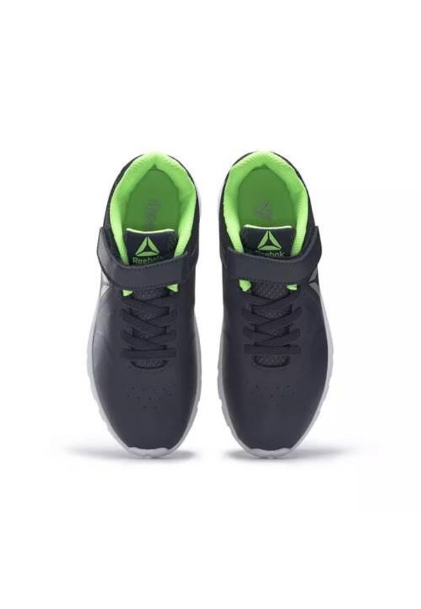 Buty treningowe dla dzieci Reebok Rush Runner. Zapięcie: rzepy. Kolor: czarny. Materiał: guma, materiał, tkanina, syntetyk. Szerokość cholewki: normalna