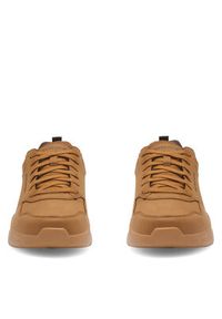 skechers - Skechers Sneakersy Liberation 8790157 WSK Brązowy. Kolor: brązowy. Materiał: materiał, skóra