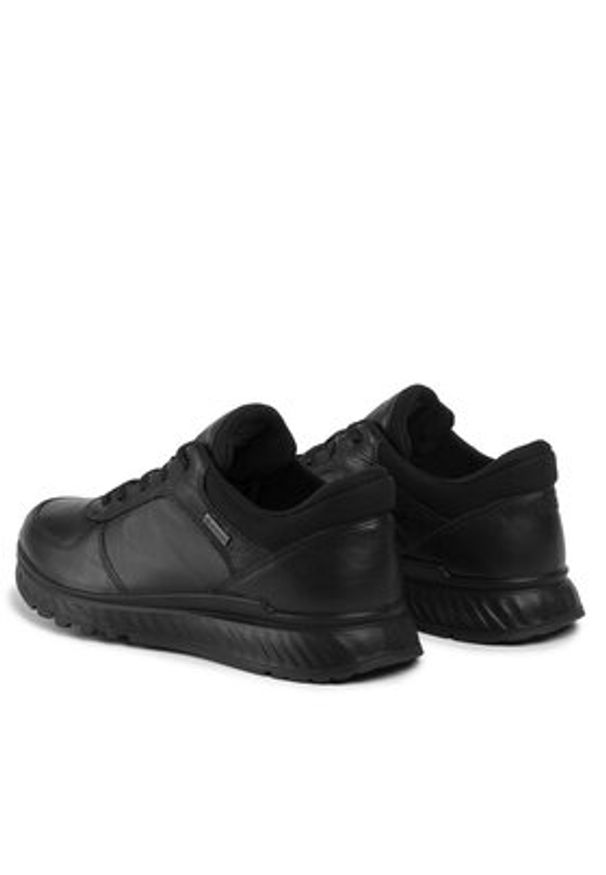 ecco - ECCO Sneakersy Exostride W GORE-TEX 83530301001 Czarny. Kolor: czarny. Materiał: skóra. Technologia: Gore-Tex