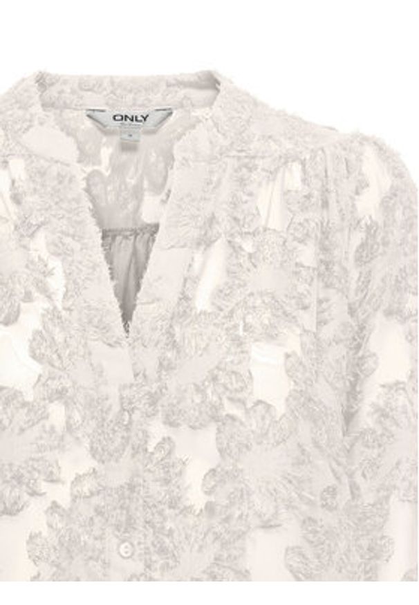 only - ONLY Bluzka Korsa 15360837 Beżowy Oversize. Kolor: beżowy. Materiał: syntetyk