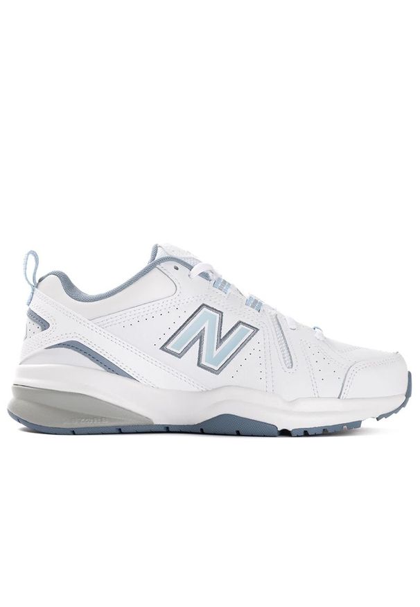 Buty New Balance WX608EN5 - białe. Okazja: na co dzień. Zapięcie: sznurówki. Kolor: biały. Materiał: materiał, skóra, syntetyk. Szerokość cholewki: normalna