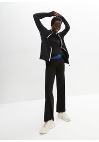 bonprix - Bluza rozpinana z bawełny ze stretchem. Typ kołnierza: kaptur. Kolor: czarny. Materiał: bawełna #2