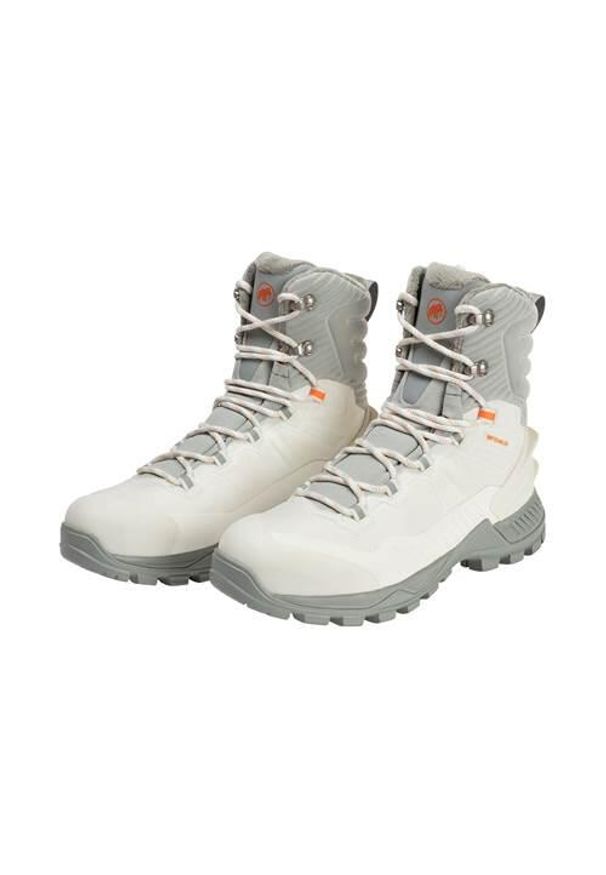 Buty trekkingowe damskie Mammut Blackfin Iii High. Wysokość cholewki: za kostkę. Zapięcie: sznurówki. Kolor: biały. Materiał: syntetyk, materiał. Szerokość cholewki: normalna. Styl: sportowy