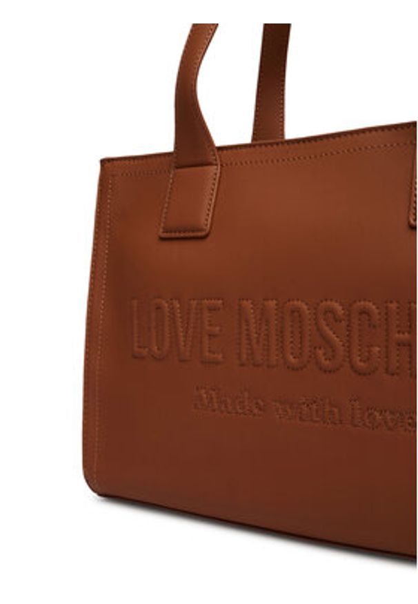 Love Moschino - LOVE MOSCHINO Torebka JC4045PP1OLE0200 Brązowy. Kolor: brązowy. Materiał: skórzane