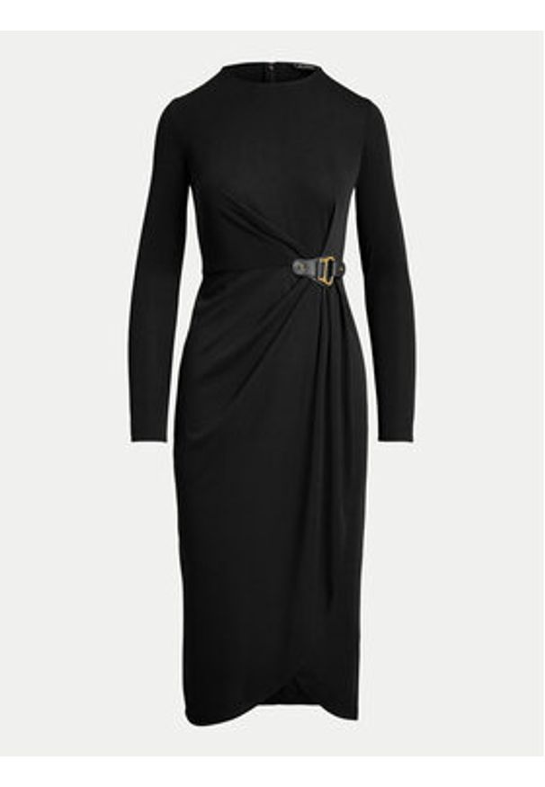 Lauren Ralph Lauren - LAUREN RALPH LAUREN Sukienka codzienna 250951397001 Brązowy Slim Fit. Okazja: na co dzień. Kolor: brązowy. Materiał: syntetyk. Typ sukienki: proste. Styl: casual